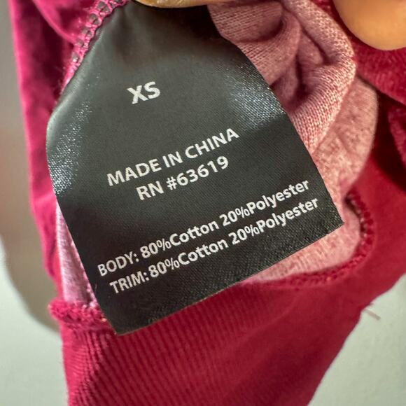 Y2K Bebe Velour Rhinestone Zip-Up Hoodie | Maroon Track Jacket Bling XS - Picture 8 of 9